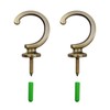 AMONENZ Pack of 2 Curtain Tiebacks Hooks, Tiebacks for Curtains,