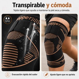 Rodilleras Gym 2 Piezas, Compresión Ajustable (Estilo A, Amarillo, L)