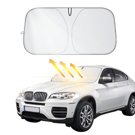 Sun Protection Car Windscreen Cover Summer Foldable Car Windscreen Sun Visor Car Windscreen Cover for Windscreen Blocked UV (B)