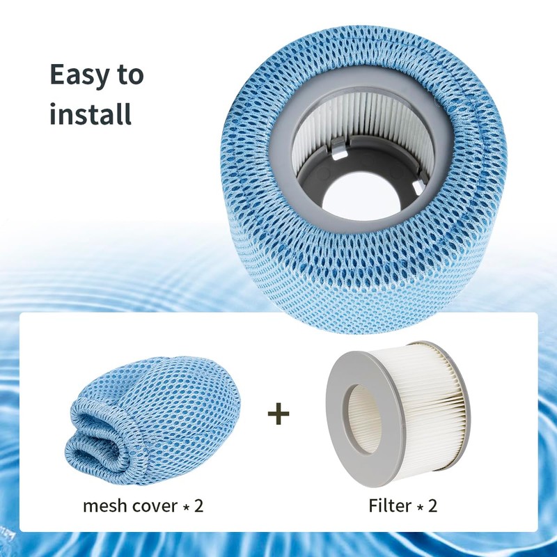 YanBan Replacement Filter Kit Compatible with Mspa Hot Tubs -