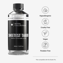 Hotel Collection Diffuser Oil - Sweetest Taboo - Aromatherapy Essential Fragrance Oil - White Woods, Pomegranate, and Peony - 500mL 16.9 Fl oz