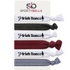 SportyBella Irish Dance Hair Tie Set – 6pc No-Crease Elastic