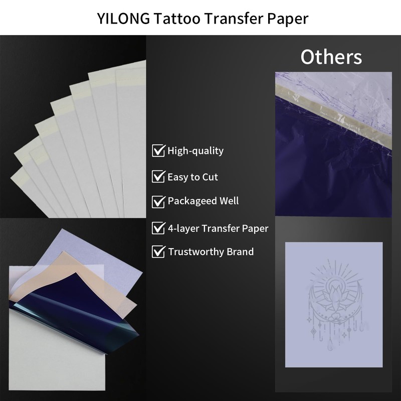 Stencil Transfer Paper for Tattooing - 30 Sheets Temporary Tattoo