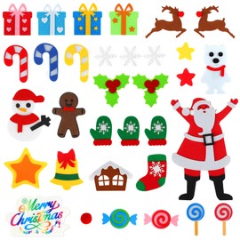 Felt Christmas Tree, 3.2 ft DIY with 40 Pieces Ornaments Wall Decor for Children Christmas Gift Set Hanging Home Door Decoration