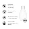 VENTON Set of 3 Empty Plastic Bottles for Filling 100