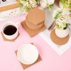 CRASPIRE 24Pcs 4 Inch Self Adhesive Cork Coaster Waterproof Coasters