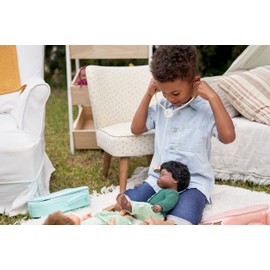 Soft Body Black Hair Baby Doll Boy African Anatomically Correct Fully Articulated Posable in Size of 15"