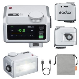 GODOX iT30Pro-N Flash Camera Flash, TTL Auto-Exposure 2.4GHz System 1/8000s High-Speed Sync Small Flash with Full Colour Touch Screen, Silver