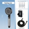 NIISDROP 5-Speed Showerheads & Handheld Shower Head With Hose plus