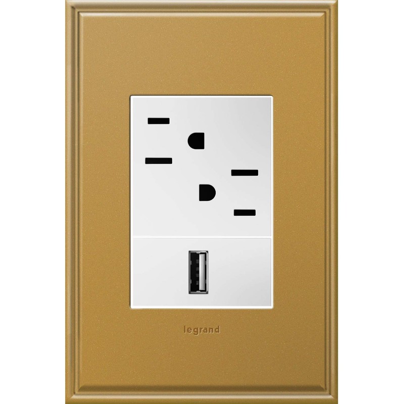Adorne AWP1G3BR4 1-Gang + Wall Plate in Bronze