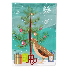 Caroline's Treasures BB9322GF Golden Phoenix Quail Christmas Garden Flag, Teal Mailbox Flag Decorative Yard Flag Banner Outside Patio Artwork Yard Flower Beds, Garden Size, Multicolor