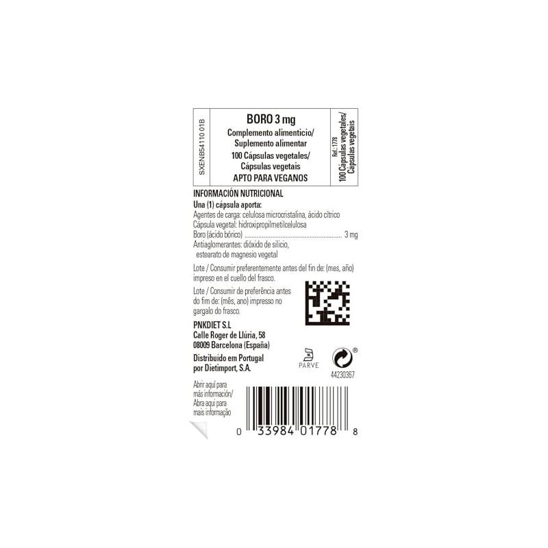 SOLGAR Solgar Boron 3 mg Vegetable Capsules - Food Supplement,
