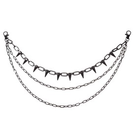 NICENEEDED Pants Chain For Men Women Punk Wallet Chain Rivets Chain Keychain For Men Adults Hip Hop Pocket Chains