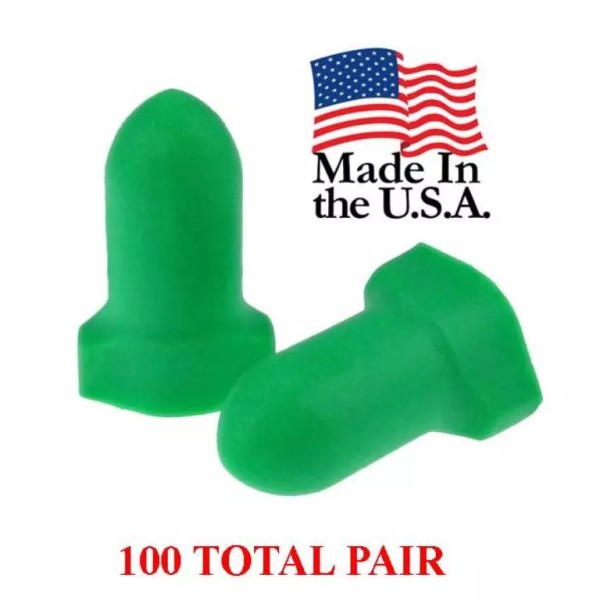 Radians Disposable Uncorded Foam Earplugs, 100 Pairs Individually Wrapped NRR32