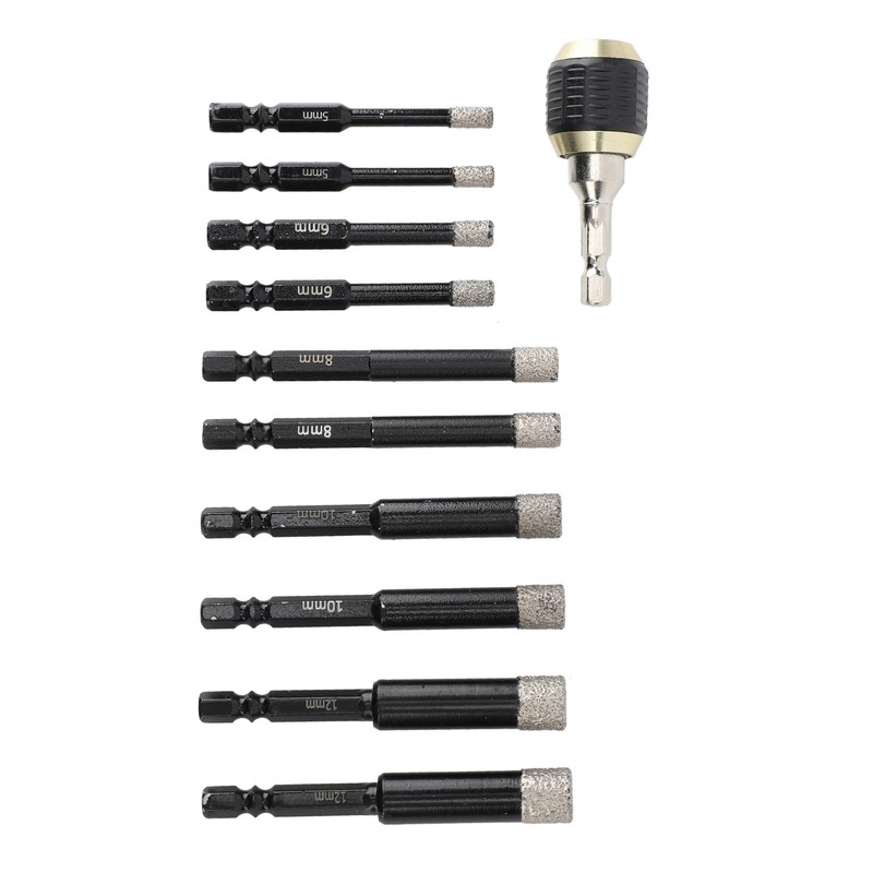 Diamond Drill Bits Set Hex Shank Diamond Hole Saw Kit