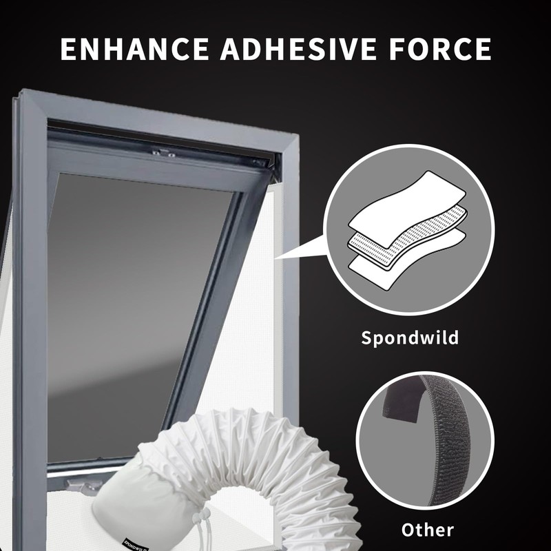 118"/300CM Portable AC Window Seal Kit - Air Conditioner Window