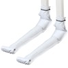 White Downspout Extension, Set of 2 Rain Gutter Flexible, Drain