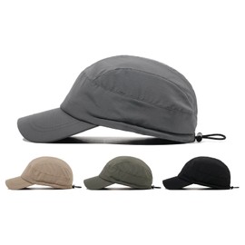 Clakllie Baseball Cap Unstructured Dad Hat Soft Top Cap Short Brim Trucker Caps Lightweight Sun Hat,Army Green