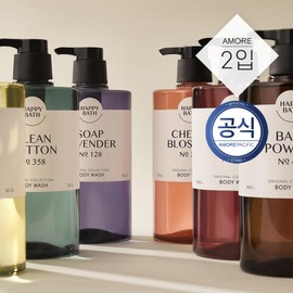 Amorepacific [아모레퍼시픽] 해피바스 오리지널컬렉션 바디워시 910g 2개 (옵션) [01 오리지널 바디워시 910g 2개] [Amorepacific] Happy Bath Original Collection Body Wash 910g 2pcs (Option) [01 Original Body Wash 910g 2pcs]