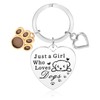 YELUWA Dog/Horse Keyring for Girls Women, Animal Keyring Only a