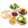ECOWAY Salad Bowls Set of 3 with Lid & Serving