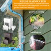 MISDENK Rain Barrel Diverter Kit, Downspout Diverter Fits for 2x3