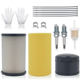Air Fuel Oil Filter Kit Compatible with Husqvarna YTH24V48 YTH24V54 YTA22V46 YTH18542, 17.5hp 19.5hp 20hp 21hp Briggs & Stratton 591334 492932, D100 D110 D125 D130 D140
