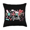 Endoscopy Tech Leopard Endo Tech Endoscopy Technician Throw Pillow