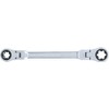 BGS 71028 | Double Ratchet Ring Spanner Set | adjustable