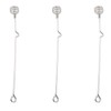 Lurrose Set of 3 Stainless Steel Long Handle Honey Stirrer