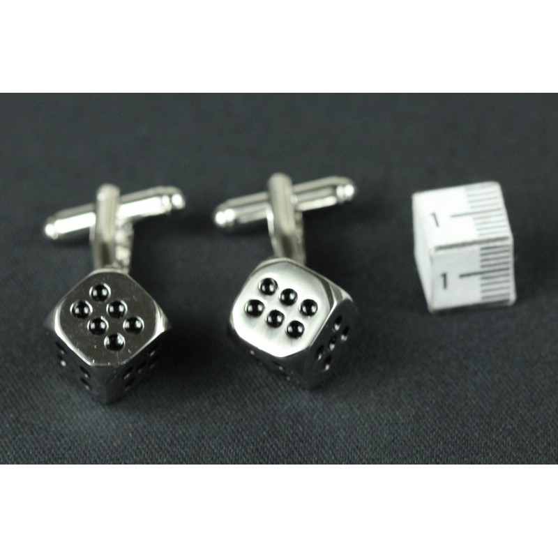 Miniblings Dice Cuff Links Cufflinks Dice Poker Game Poker With