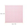 HARFINGTON 100pcs Square Checkered Wax Paper Sheets 7.09" x 7.09"
