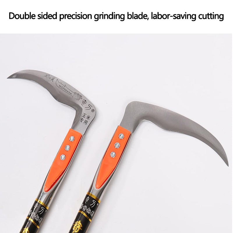 XIAOLUHSYI Scythe Tool,Sickle Garden Tool Long Handle.