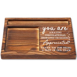 Appreciation Sticky Note Holder, Thank You Appreciation Gifts for Leader Coworker Nurse Social Worker HR Psychologist, Inspirational Quote for Desk Self-Stick Note Pad Holders YB357