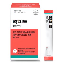 Rockfido genuine iron liquid 30 sachets, 240ml, 1 piece / 락피도 정품 철분 액상 30포, 240ml, 1개