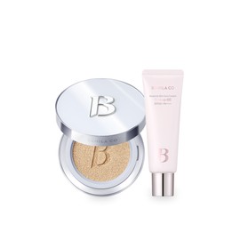 Banila Co. [Vanillaco] Covericious Ultimate White Cushion Air original 14g + tone-up cc sunscreen 2-piece set / [바닐라코] 커버리셔스 얼티밋 화이트 쿠션 에어 본품 14g + 톤업 cc 선크림 2종 세트