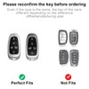 Seedwee for Hyundai 5 Buttons key fob cover, Soft TPU