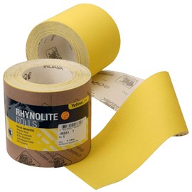 Indasa Rhynolite Yellowline Aluminium Oxide Paper Abrasive Roll 115mm X 5m | P180 Grade
