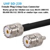 MOOKEERF 10 Pack SO239 Crimp Connectors SO-239 UHF Female Plug