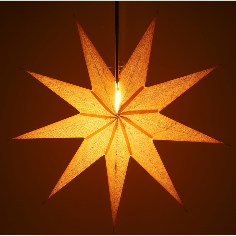 GURU SHOP Foldable Advent Light Paper Star, Christmas Star 60