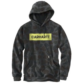 Carhartt Men's Big & Tall Loose Fit Midweight Graphic Sweatshirt, Shadow Signature Camo