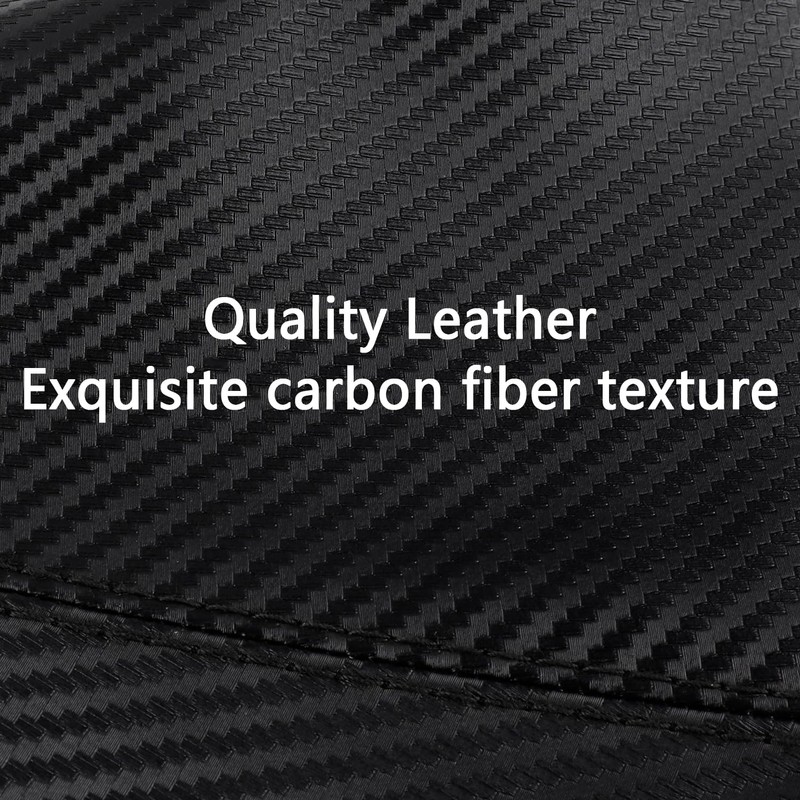 SSNNUU Car Shift Boot,Carbon Fibre Leather Gear Shift Cover for