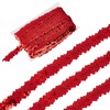 letsinstyle 10 Yards Elastic Sequin Ribbon Trims, Red Sequin Sewing