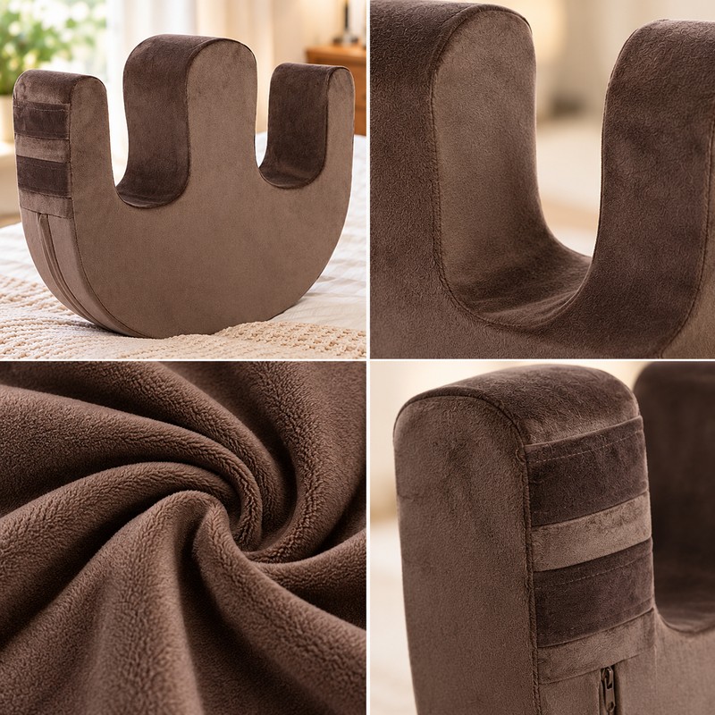 Patient Turning Pillow for Bedridden Elderly Care – U-Shaped Leg