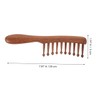 minkissy Wooden Scalp Comb Massage Hair Comb Wide Teeth Face