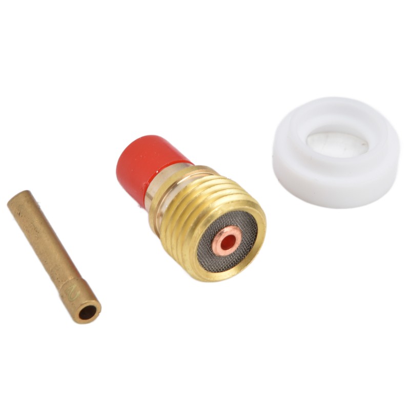 7Pcs TIG Gas Lens Kit Ceramic Cup Electrode Holder Connector