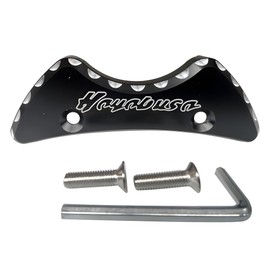 WOMELF CNC Aluminum Gas Tank Center Cover Clamp Cap Compatible With Suzuki GSXR1300 Hayabusa 1999-2020, Black, RTF34F