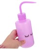 VICASKY 2pcs Lash Washing Bottles with Curved Spout Durable Squeeze