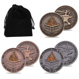 3pcs Dumpster Fire Challenge Coin, Dumpster Fire Coin Dumpster Fire Ornament Funny Challenge Coin Dumpster Fire Desk Accessories Inspirational Gifts Going Away Gift for Coworker