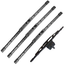 Fabysky 3 wipers Replacement for Toyota FJ Cruiser 2007-2014 Windshield Wiper Blades Original Equipment Replacement - 16"/14"/14"/10 (Set of 4) U/J HOOK